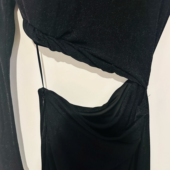 MISHA ARMA CUTOUT LONG-SLEEVE MIDI DRESS - Picture 4 of 6